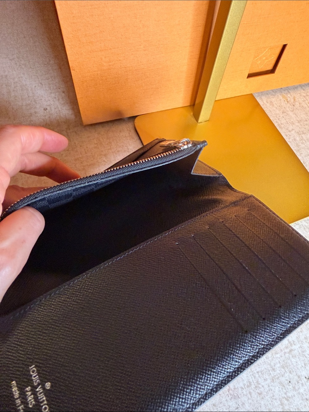 Louis Vuitton Black Damier Graphite Wallet - Picture 7 of 14